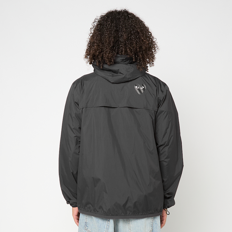 Buy Comme des Garcons Play K-Way Full Zip Jacket Black Emblem in