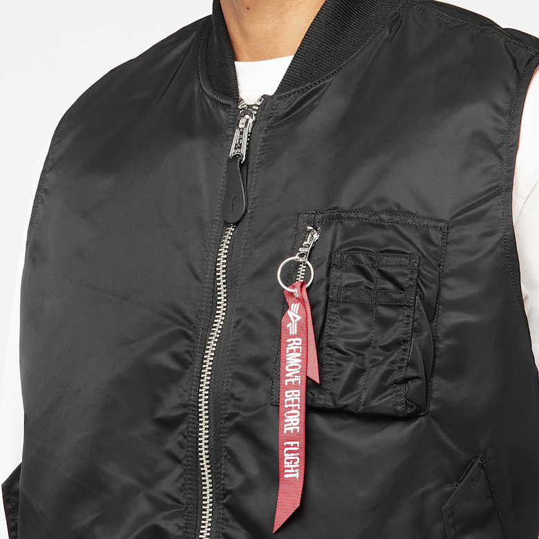 AMERI×ALPHA MA1 VEST Made in USA ALPHA Industries Air Force Army Pilot Flight