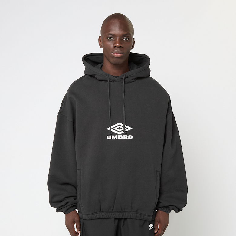 Buy Umbro by Slam Jam OG Logo Mask Hoodie in black | UBMW0216FA147