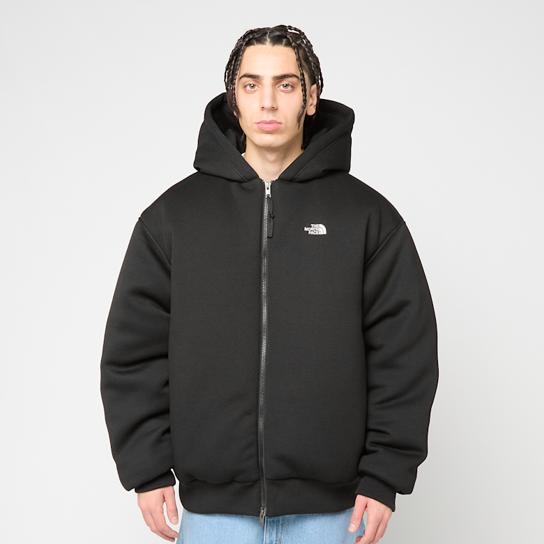 Buy The North Face Leather Pack Insulated Hoodie in zwart
