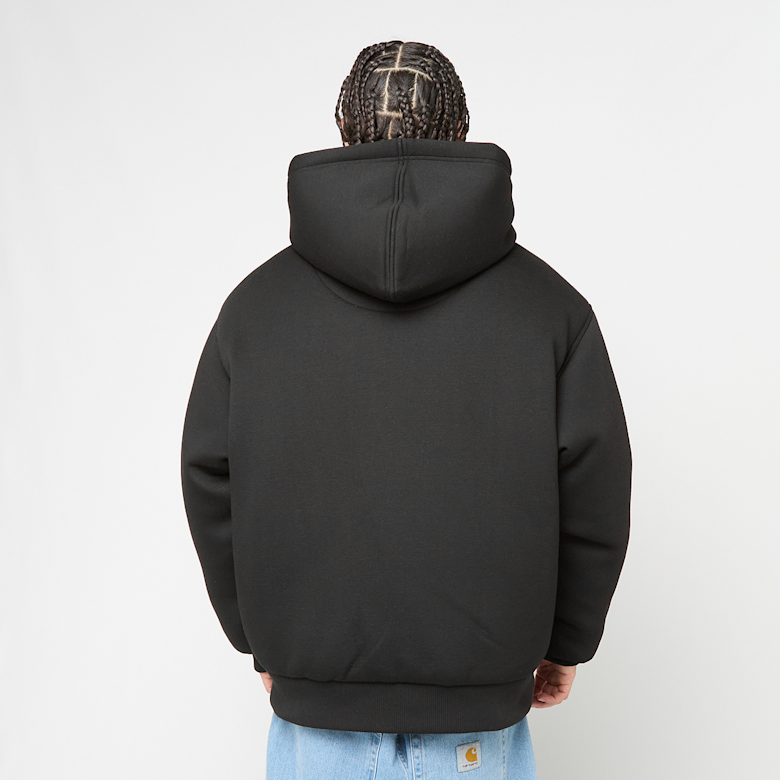 Buy The North Face Leather Pack Insulated Hoodie in zwart