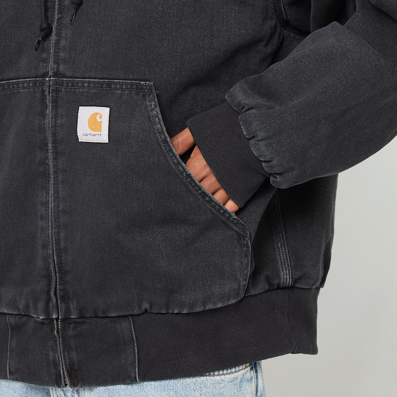 け*け様 Carhartt WIP OG アクティブジャケット デニム ブラック Buy Carhartt WIP OG Active Jacket Washed Denim in black | I032232
