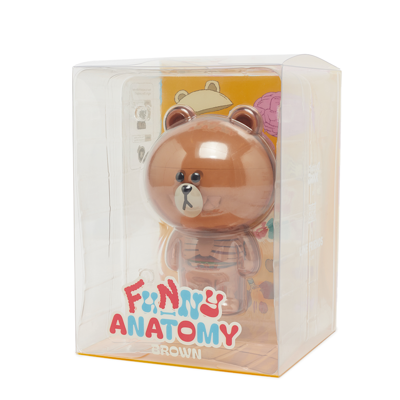 Buy MightyJaxx Funny Anatomy Line Friends: Brown in brown | ORG