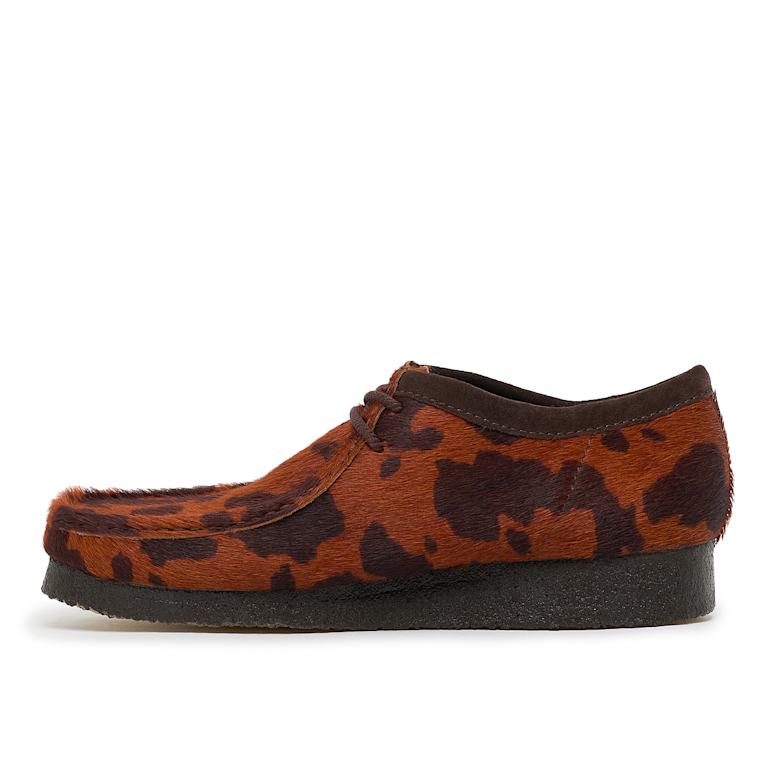 Buy Clarks Wallabee in brown cow print | 26183756 | solebox