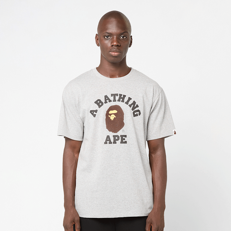 Buy A Bathing Ape College Tee in grey | 001TEL801001MGRA | solebox