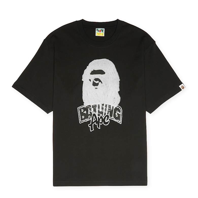 Buy A Bathing Ape Hand Drawn Ape Head Relaxed Fit Tee M in black