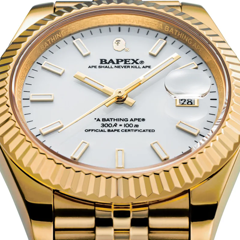 Buy A Bathing Ape Type 6 Bapex M gold in gold | 001WHL801302MGLD