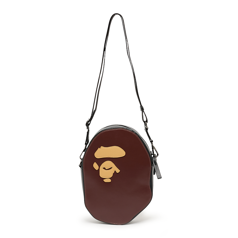 Buy A Bathing Ape Ape Head Shoulder Bag M in brown
