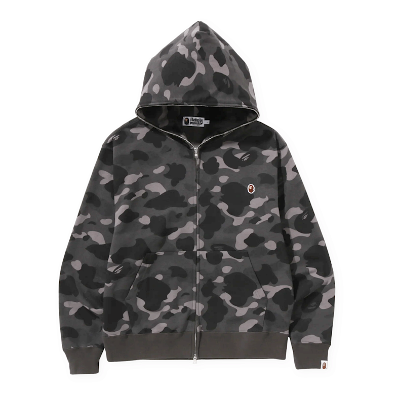 Buy A Bathing Ape One Point Color Camo Cropped Full Zip Hoodie in