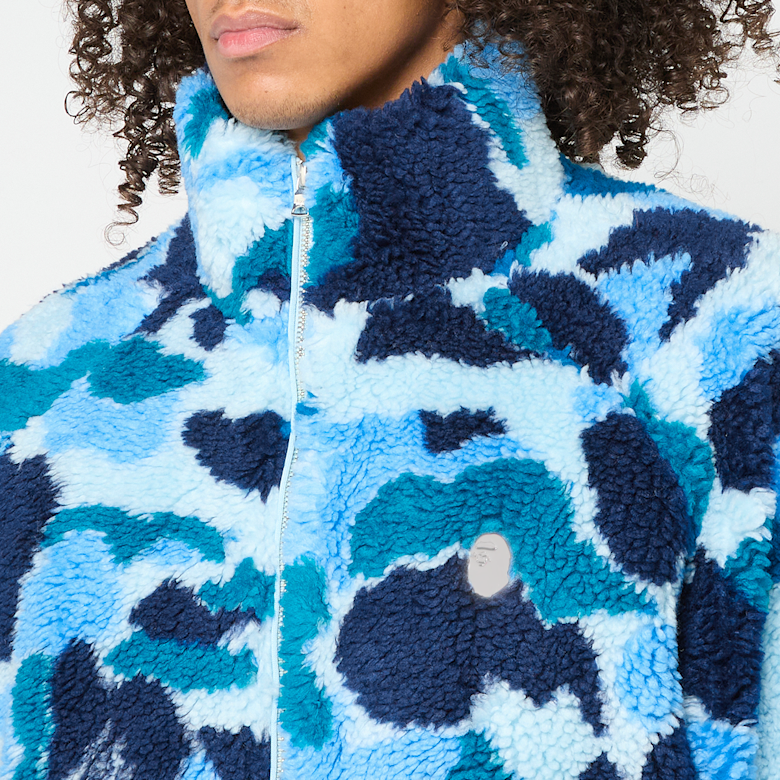 Buy A Bathing Ape ABC Camo Metal One Point Boa Jacket M in blue