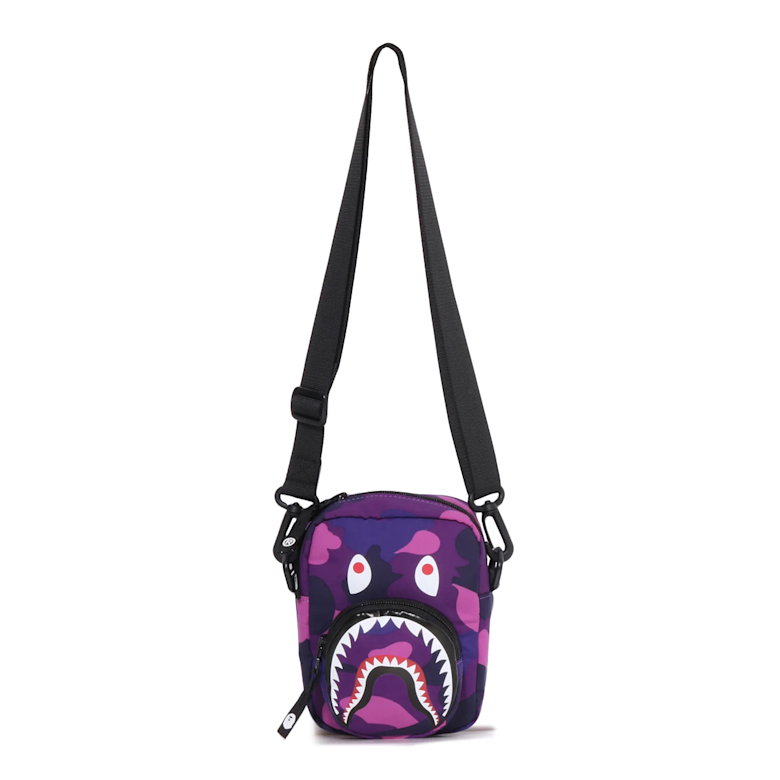 A BATHING APE 紫 リュック Buy A Bathing Ape Color Camo Shark Mini Bag in purple