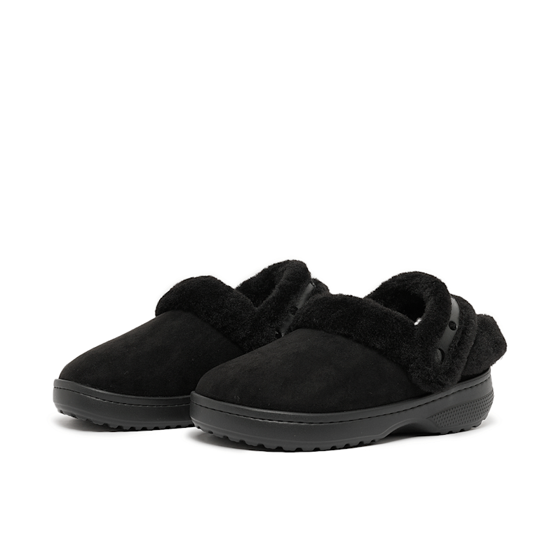 Buy Crocs Wmns Classic Unfurgettable Suede Clog in black | 212106