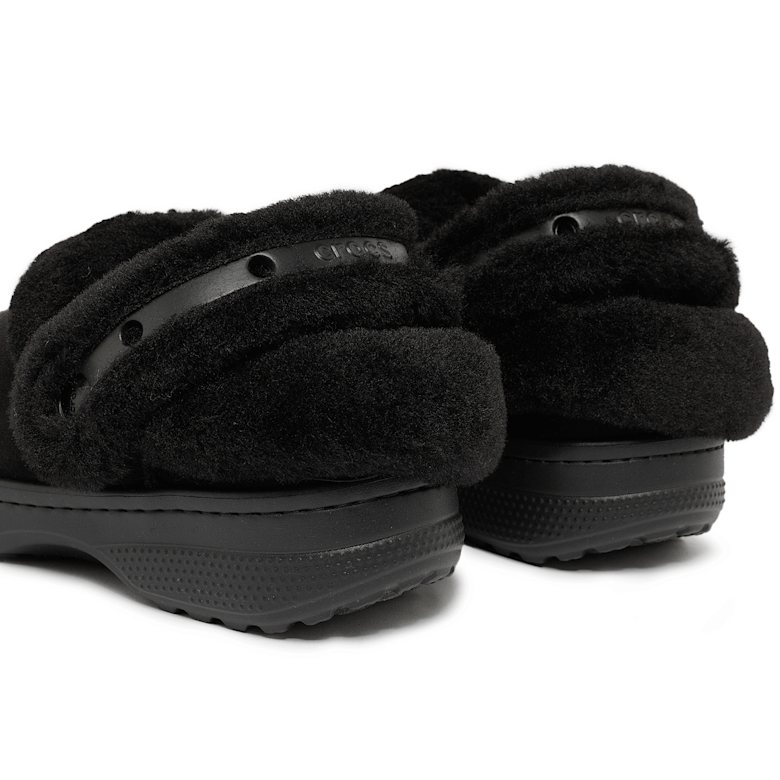 Buy Crocs Wmns Classic Unfurgettable Suede Clog in black | 212106