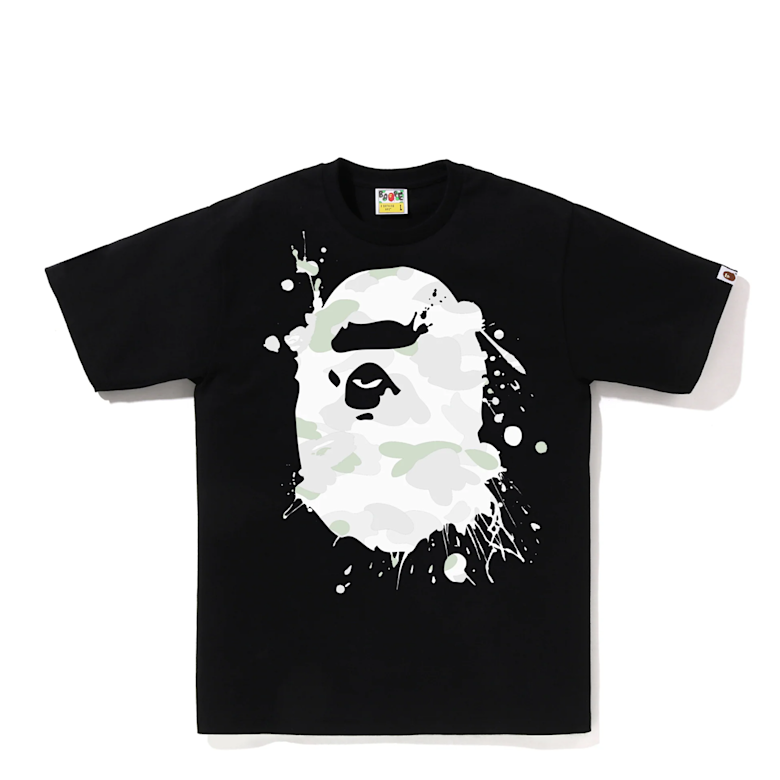 Buy A Bathing Ape City Camo Painting Ape Head Tee in black
