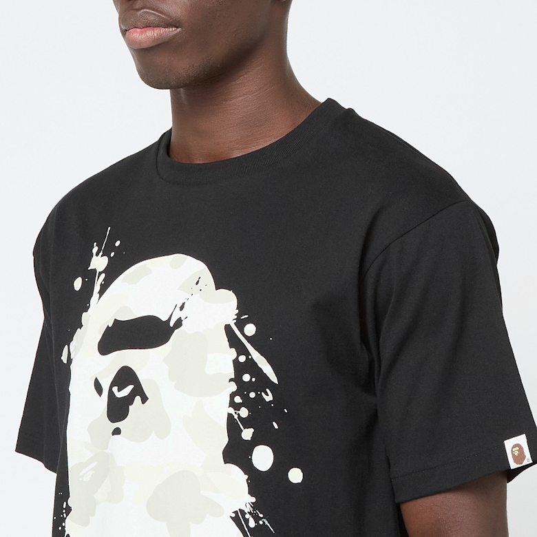 Buy A Bathing Ape City Camo Painting Ape Head Tee in black