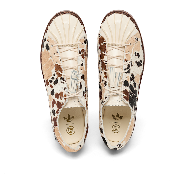 Buy adidas Originals x Clot Superstar Dress Cow Print in beige