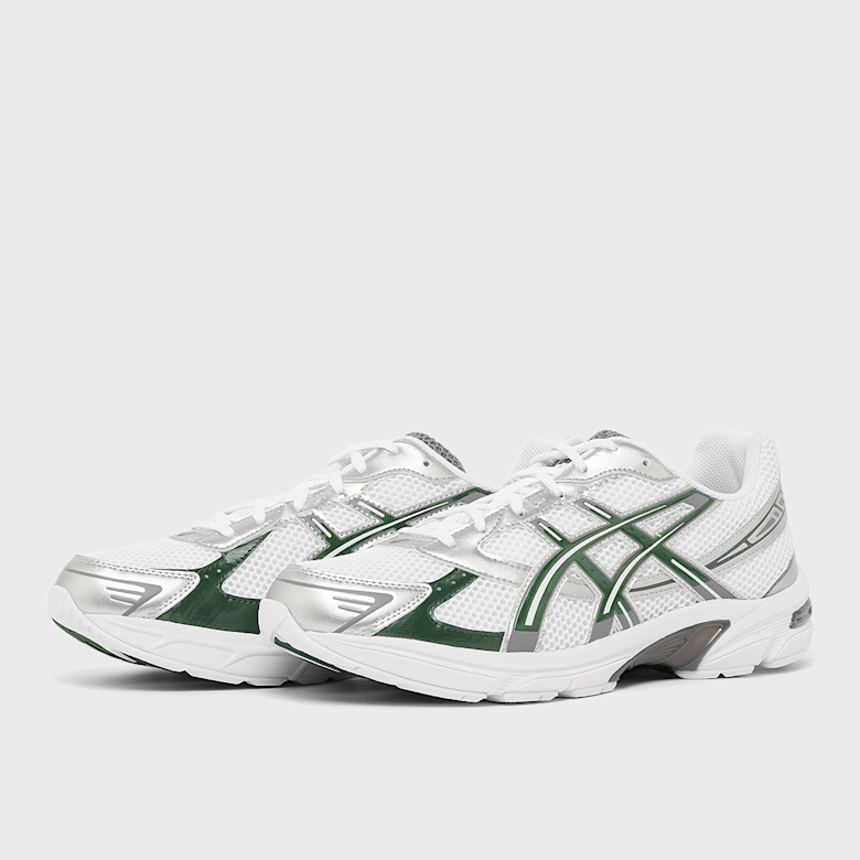 asics ゴルフ用傘 緑と白 ストライプ柄 Buy ASICS SportStyle Gel-1130 in white/forest night | 1203A609-106
