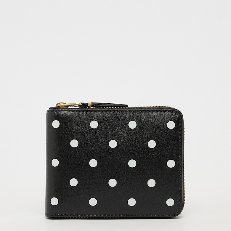 Buy Comme des Garcons Wallet Dots Printed Leather Line black Dots