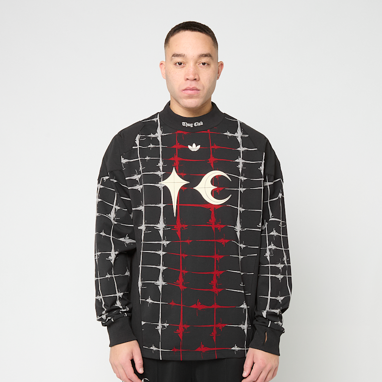 Buy adidas Originals x Thug Club Goalie Tee Longsleeve in black