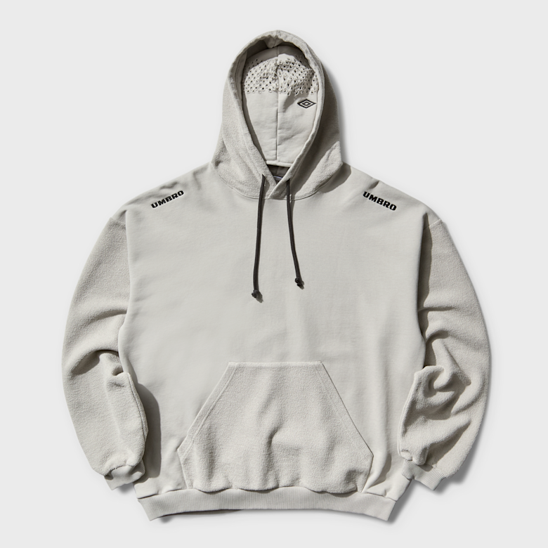 Buy Umbro by Slam Jam Lasered Masked Hoodie in grey