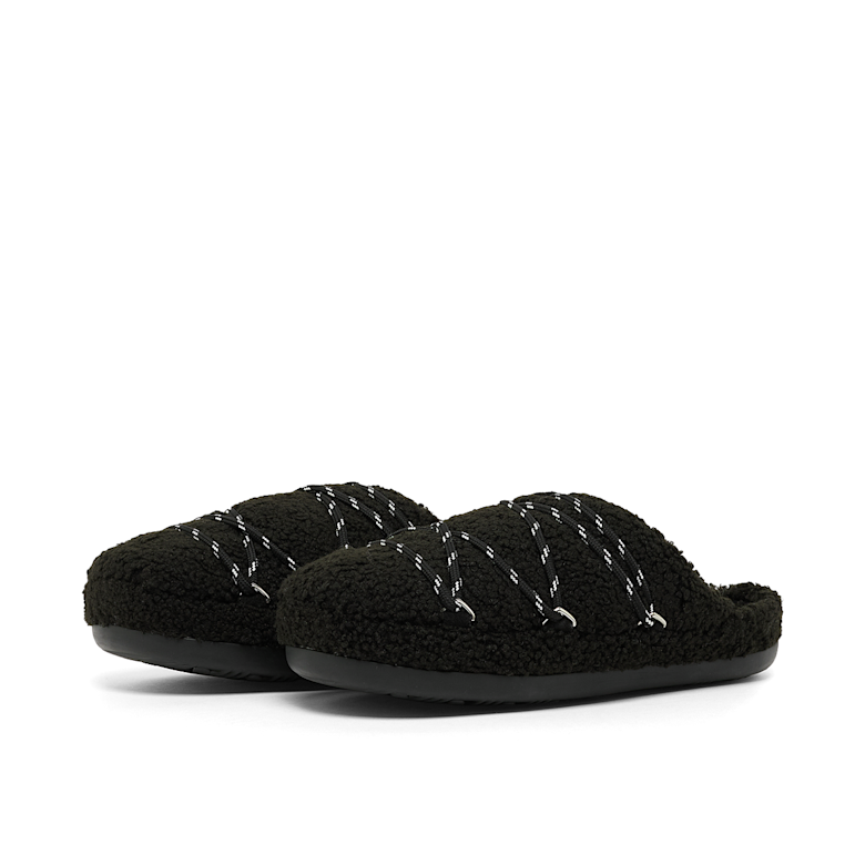 Buy Moon Boot Wmns Teddy Slipper in black | 80D2410040-N001 | solebox