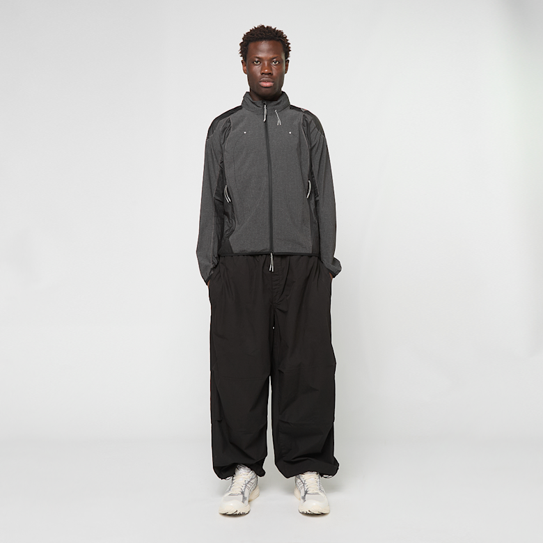 Buy ROA Numb Pinstriped Hooded Wind Jacket in black | YBMW007FA07