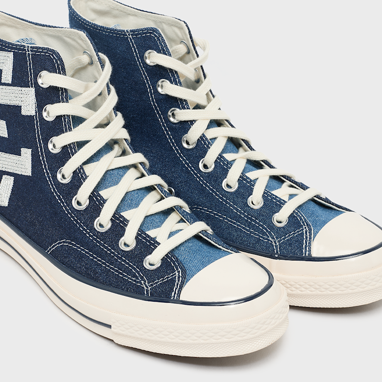 Buy Converse x Eric Emanuel Chuck 70 Navy Denim in blue | A19037C