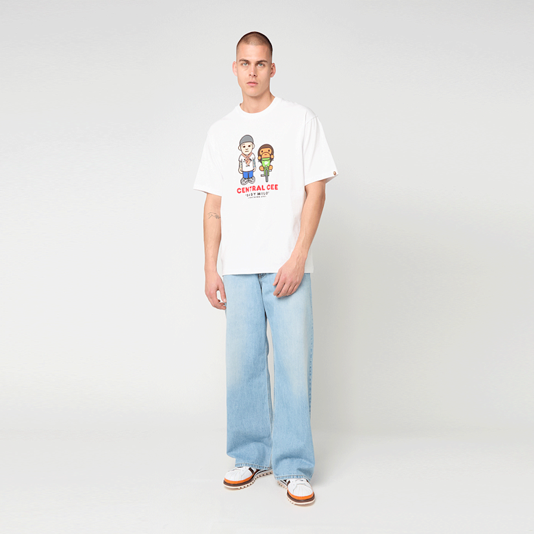 Buy A Bathing Ape x Spotify x Central Cee Baby Milo Tee in wit Buy A Bathing Ape x Spotify x Central Cee Baby Milo Tee in wit