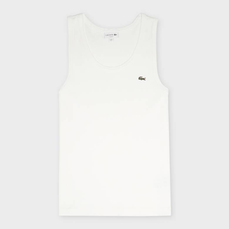 Buy Lacoste Logo Tanktop in white | TH0030-00-70V | solebox