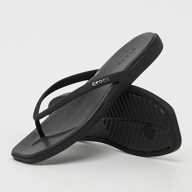 【メロディ】 Buy Crocs Wmns Miami Flip in zwart | 211435-001 | solebox