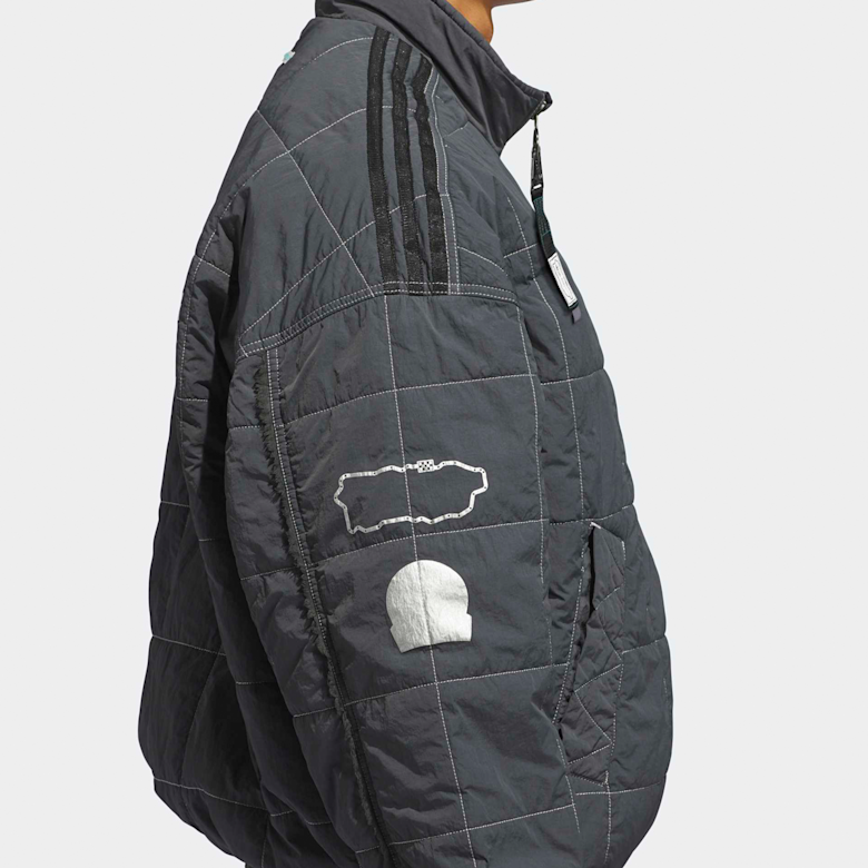 Buy adidas Originals x Bad Bunny x Mercedes Jacket in grijs