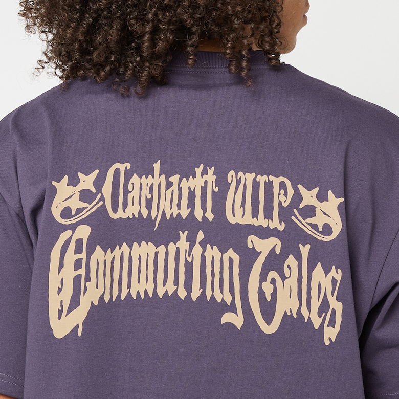 Buy Carhartt WIP Commuting Tales T-Shirt in purple | I036010-889XX