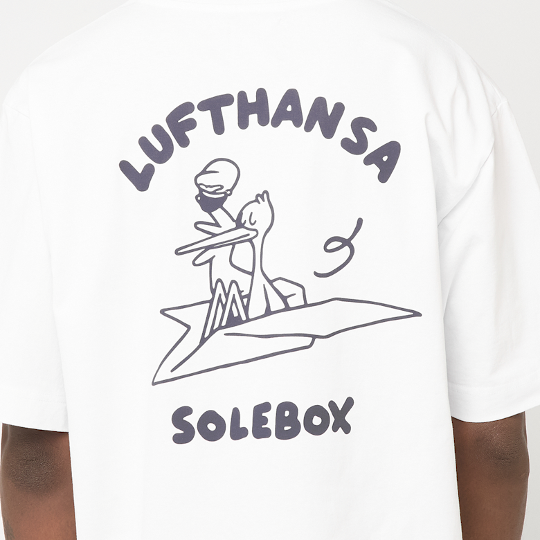 Buy solebox x Lufthansa T-Shirt Paperplane in white | SBXLUFTHANSA
