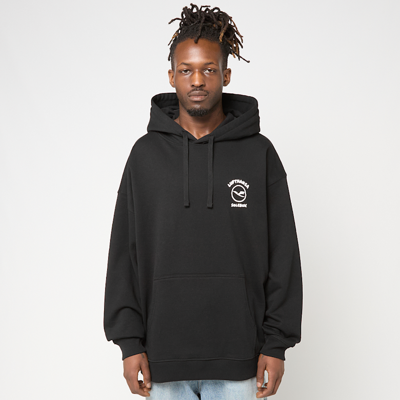 Buy solebox x Lufthansa Paperplane Hoodie in black | SBXLUFTHANSA