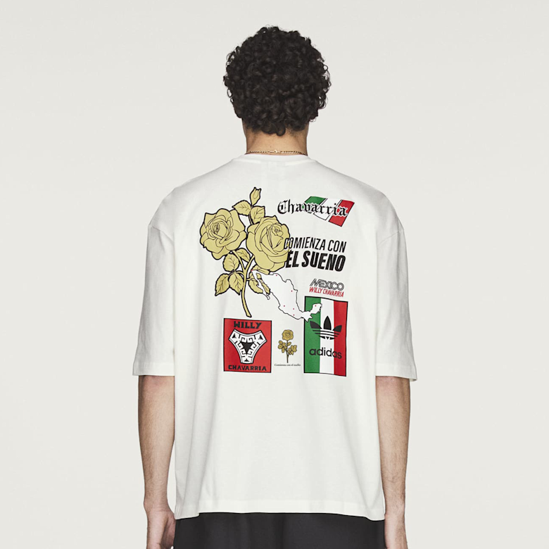 M Buy adidas Originals x Willy Chavarria Mexico Tee in wit | KY7707