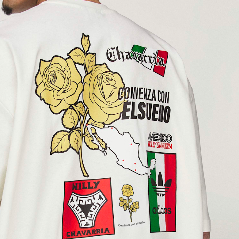 Buy adidas Originals x Willy Chavarria Mexico Tee in wit | KY7707