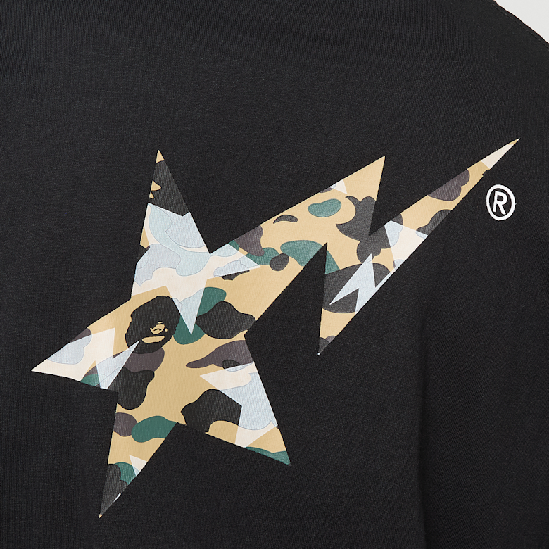 Buy A Bathing Ape Sta Over Print 1st Camo Bape Sta Tee in black