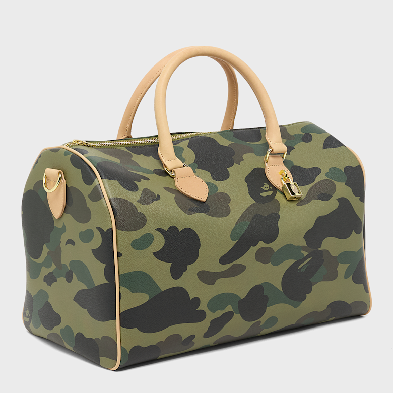 A BATHING APE®STA CAMO（スタカモ）PCバッグ Buy A Bathing Ape 1st Camo Boston Bag in green | 001BAM301008MGRN