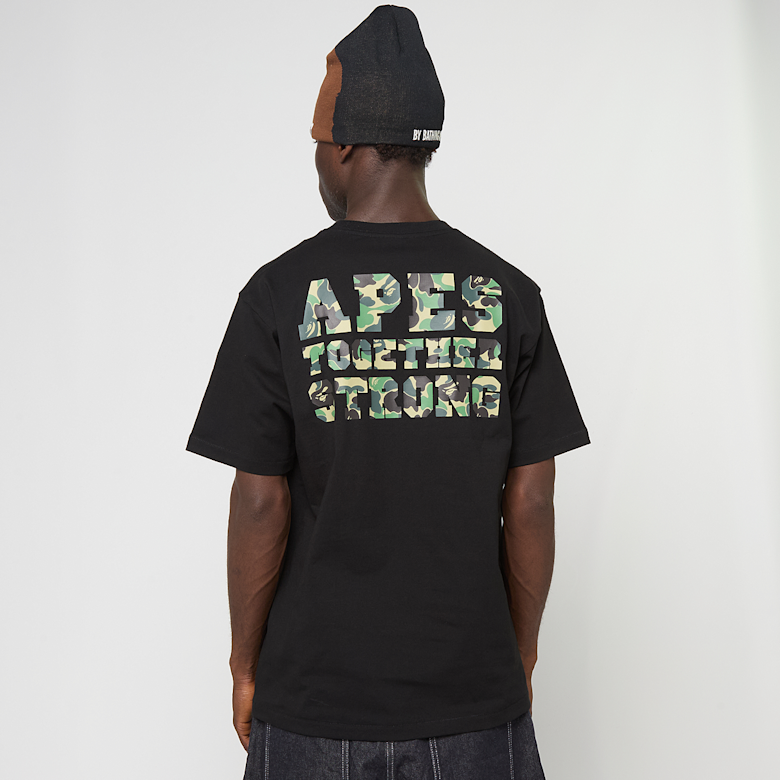Buy A Bathing Ape ABC Camo College ATS Tee in black