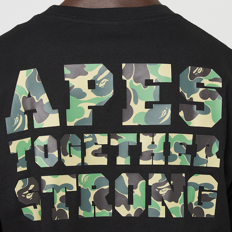 Buy A Bathing Ape ABC Camo College ATS Tee in black