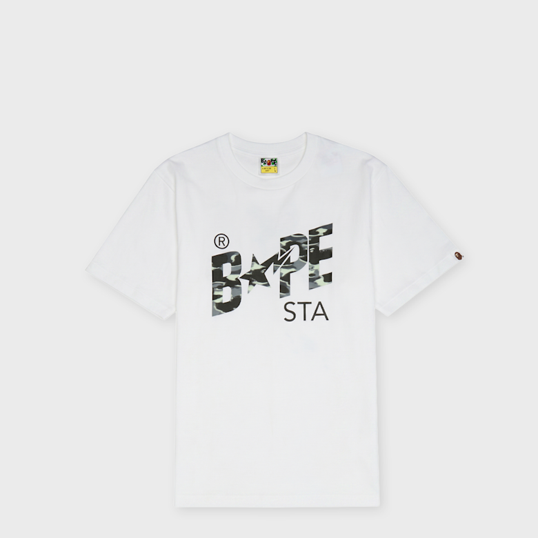 Buy A Bathing Ape Screen Camo Bape Sta Tee in white