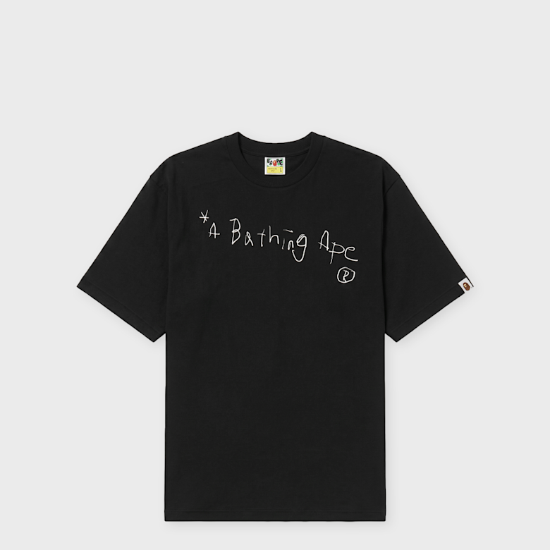 Buy A Bathing Ape Hand Draw A Bathing Ape Relaxed Fit Tee in black