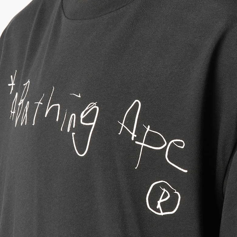 Buy A Bathing Ape Hand Draw A Bathing Ape Relaxed Fit Tee in black