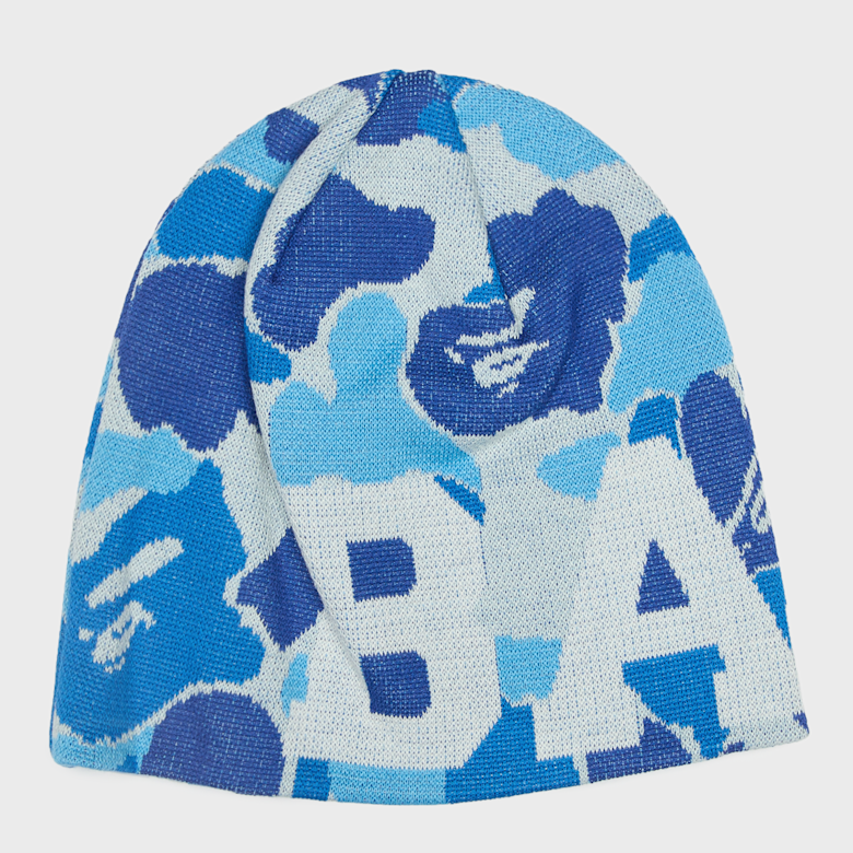 Buy A Bathing Ape ABC Camo Knit Cap in blue | 001HTM301002MBLU