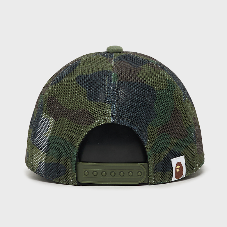 Buy A Bathing Ape 1st Camo College Embrodery Patched Mesh Cap in
