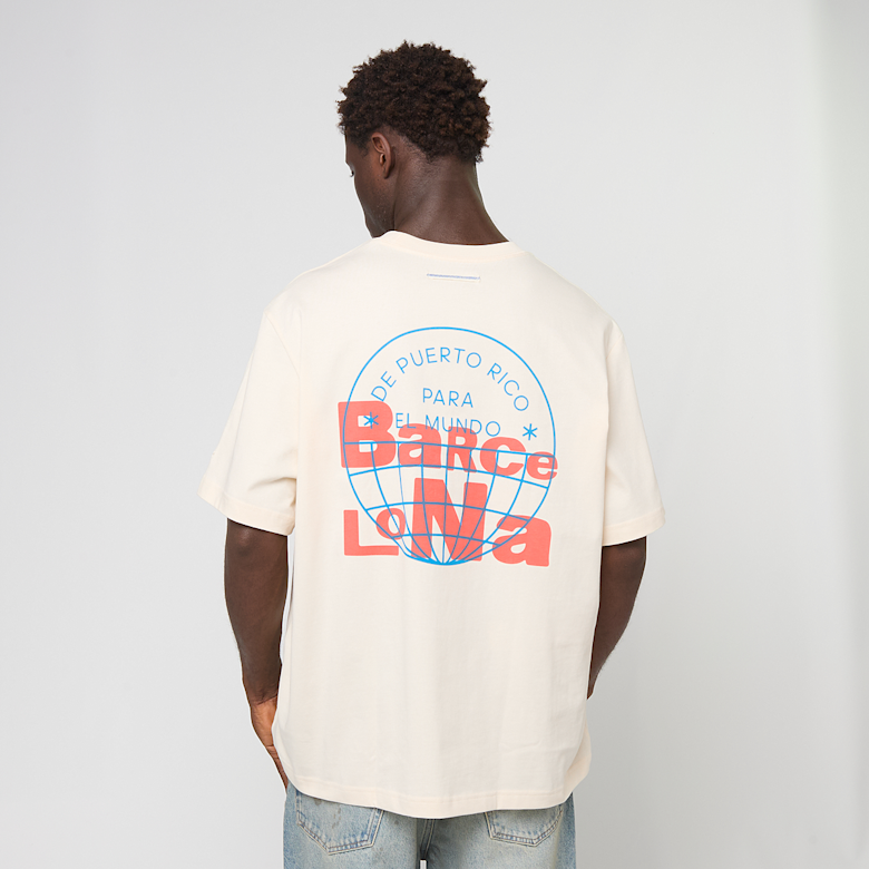 Buy adidas Originals x Bad Bunny Barcelona Merch Tee in beige