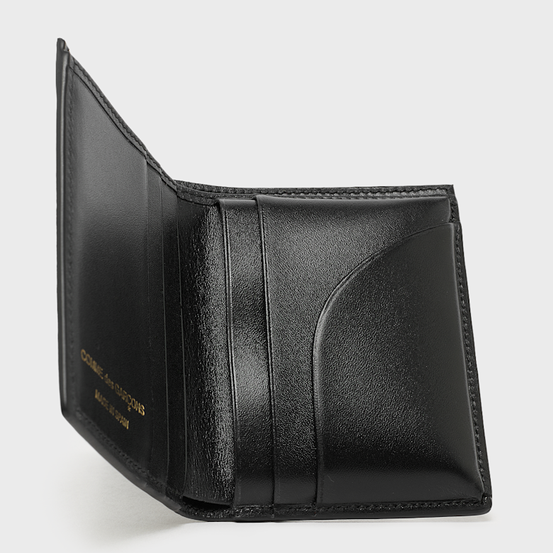Buy Comme des Garcons Wallet Dots Printed Leather black in