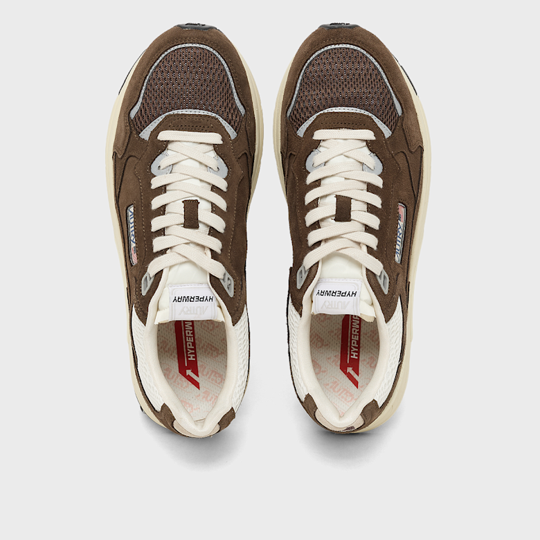 Buy Autry Hyperway Low Suede Mesh in brown | HYLMUM25 | solebox