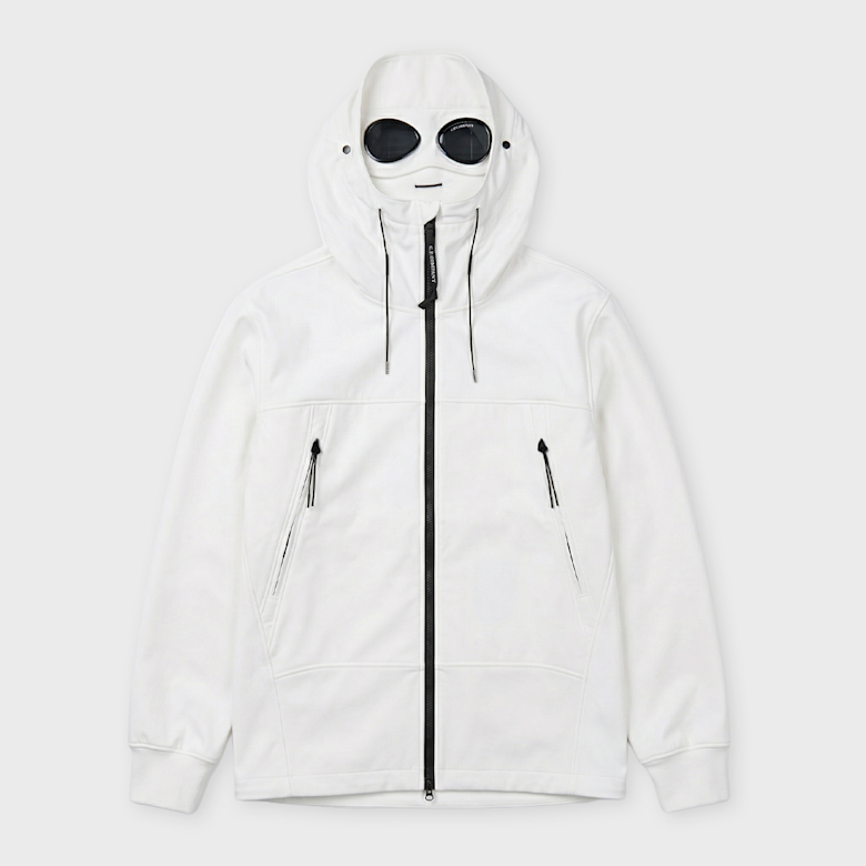 Buy C. P. Company Shell-R Goggle Jacket in white | MOW728A00-5968A
