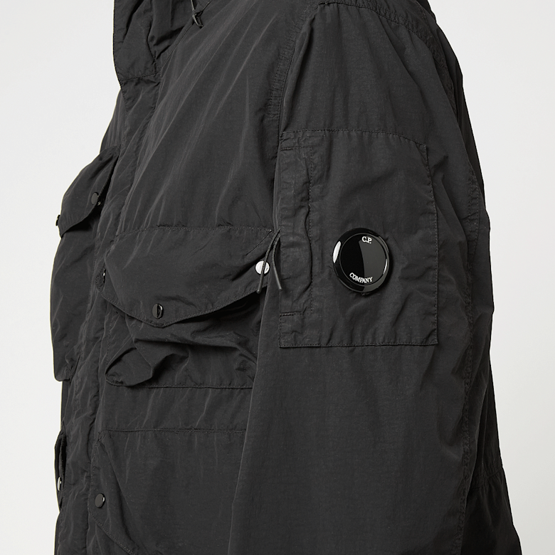 Buy C. P. Company Nylon Goggle Jacket in black | MOW013A00-5991G
